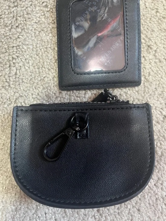 New Steve Madden black faux leather coin purse and ID card holder - Picture 3 of 3